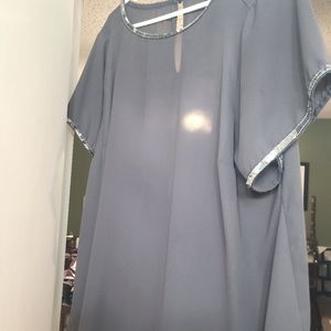 Sequin trimmed shirt